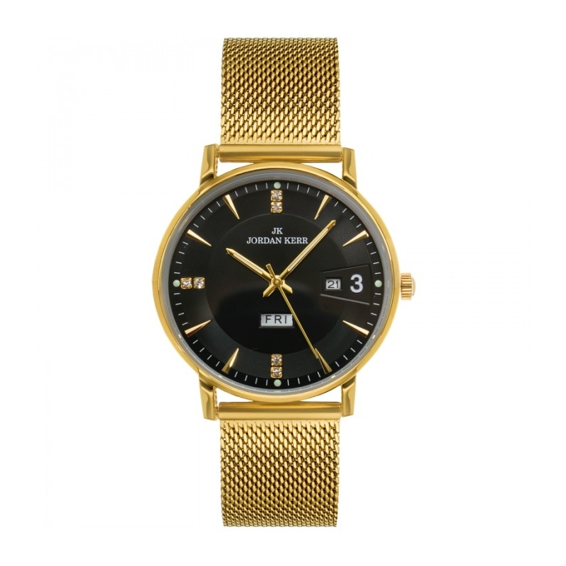 Женские наручные часы Jordan Kerr L1059 IPG Black