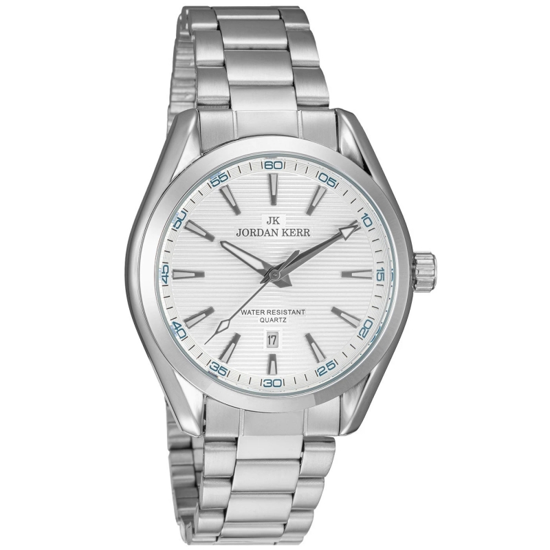  Мужские наручные часы Jordan Kerr L1066 IPS Silver