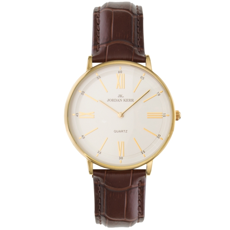 Мужские наручные часы Jordan Kerr P9008 IPG Brown