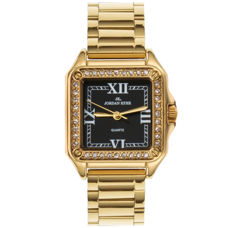 Женские наручные часы Jordan Kerr P9009 IPG Black