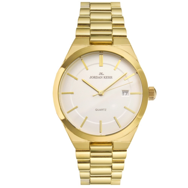 Мужские наручные часы Jordan Kerr P9012 IPG White