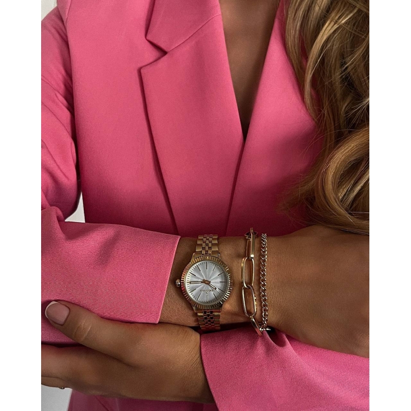 Женские наручные часы Jordan Kerr AW461 IPG White-Blue